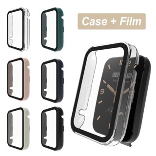 เคสป้องกันหน้าจอ PC พร้อมฟิล์มกันรอย แบบเต็มจอ สําหรับ Xiaomi Mi Band 7 Pro / Mi Band 8 Pro / Xiaomi Smart Band 8 Active