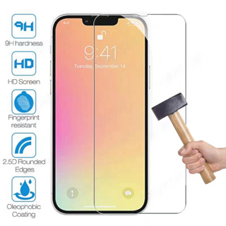 กระจกนิรภัยกันรอยหน้าจอ 9H สําหรับ iPhone 15 14 13 12 11 Pro Max X XR XS Max 7 8 14 15 Plus