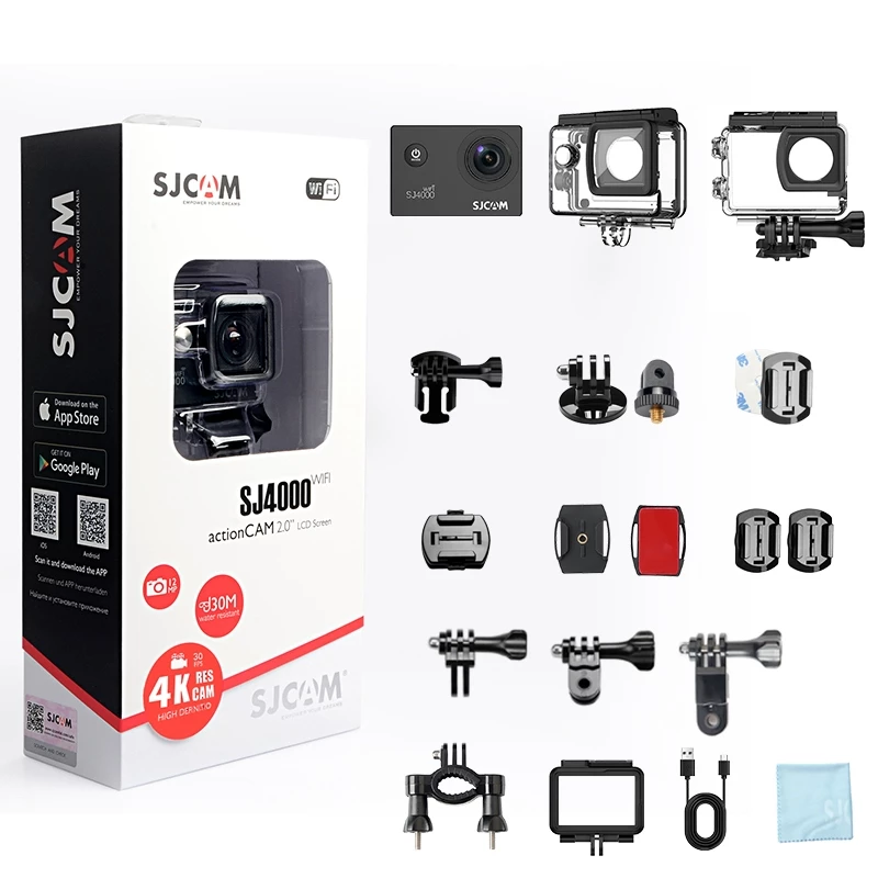 SJCAM SJ4000 AIR กล้องแอคชั่น หน้าจอคู่ SJ4000 Wifi 4K Ultra HD กล้องใต้น้ํา 30 เมตร กันน้ํา กล้องติดหมวกกันน็อค รับประกัน 1 ปี https://wayoza.com