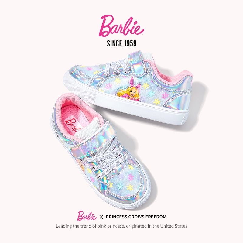 barbie-รองเท้ากีฬา-ส้นเตี้ย-แฟชั่นฤดูใบไม้ร่วง-สไตล์เจ้าหญิง-สําหรับเด็กผู้หญิง-2023