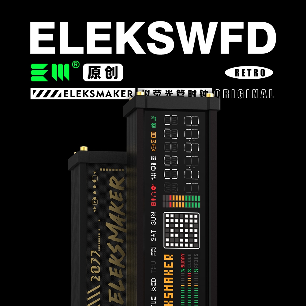 EleksMaker EleksWFD นาฬิกาอิเล็กทรอนิกส์ Wfd ลายจุด ระบบเมทริกซ์ แบบ ...