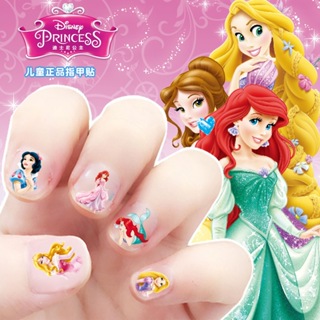 Little Pony Baby Girls Disney Nail Stickers Frozen Princess Childrens Cartoon Waterproof Nail Stickers Toys Party birthday Christmas Performance