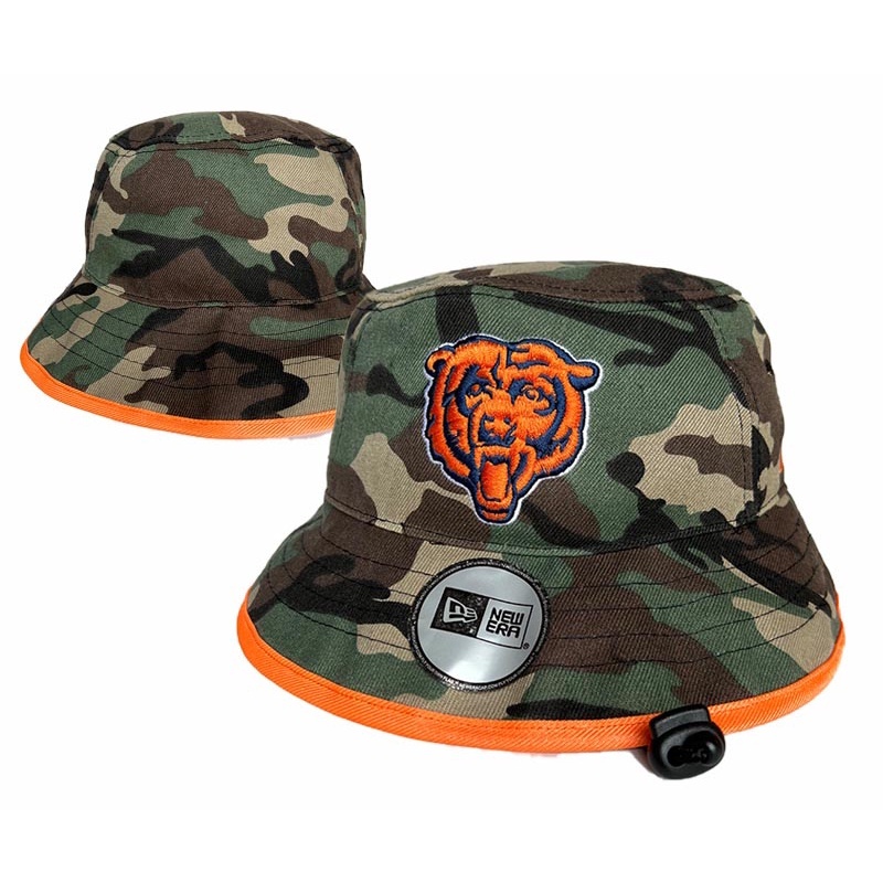 nfl-chicago-bears-หมวกปีกปีกแบนแบบปรับได้หมวกกีฬากลางแจ้ง