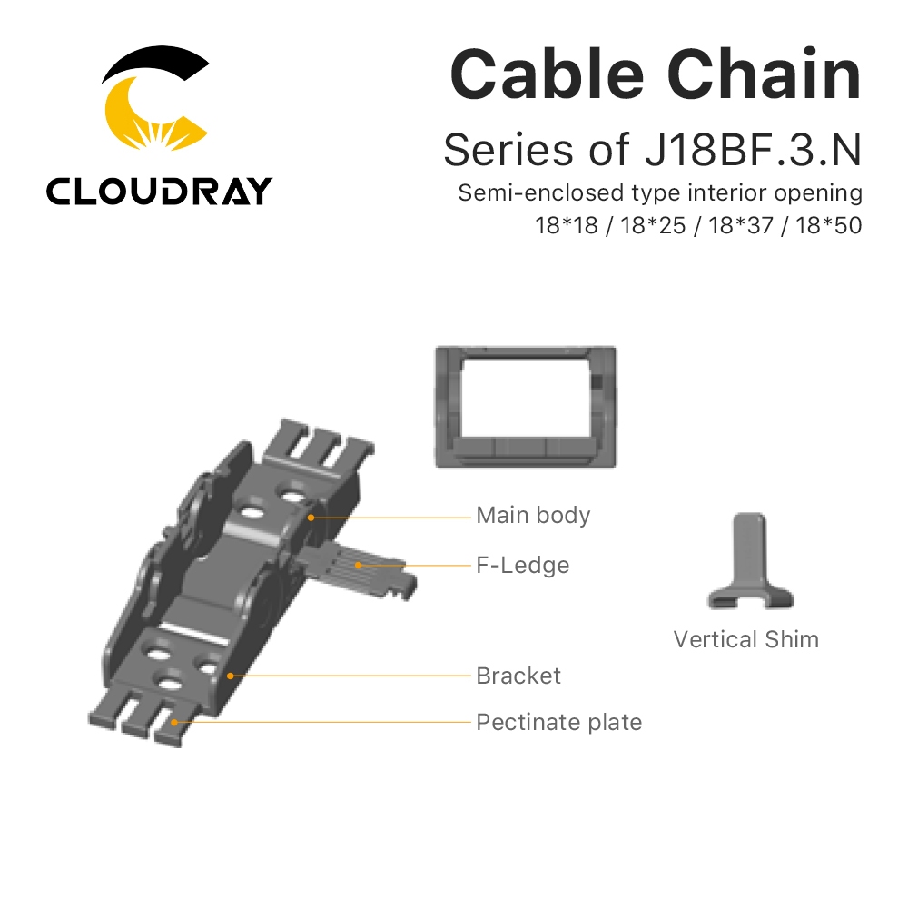 cloudray-สายเคเบิ้ลโซ่พลาสติก-กึ่งปิด-18x18-18x25-18x37-18x50-drag-plastic-towline-transmission