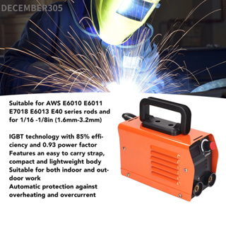 December305 เครื่องเชื่อม Inverting DC Welding IGBT VRD Smart Hot Start Small Handheld Rod Stick Arc Welder