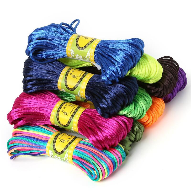 2.5 มม.20M จีน Knot สาย Rattail ซาติน Braided String เครื่องประดับค้นหา ...
