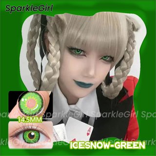 SparkleGirl 🧿ICESNOW GREEN พร้อมส่งจากไทย สีแดง คอนแทคเลนส์ คอสเพลย์ คอนแทคเลนส์สี ตาใส