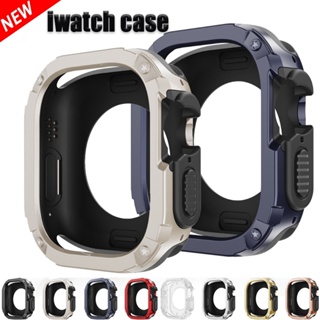 2 in 1 เคส TPU PC กันกระแทก สําหรับ Apple Watch Series 8 7 SE 6 5 4 Ultra 41 มม. 45 มม. 40 มม. 44 มม. 49 มม. iwatch