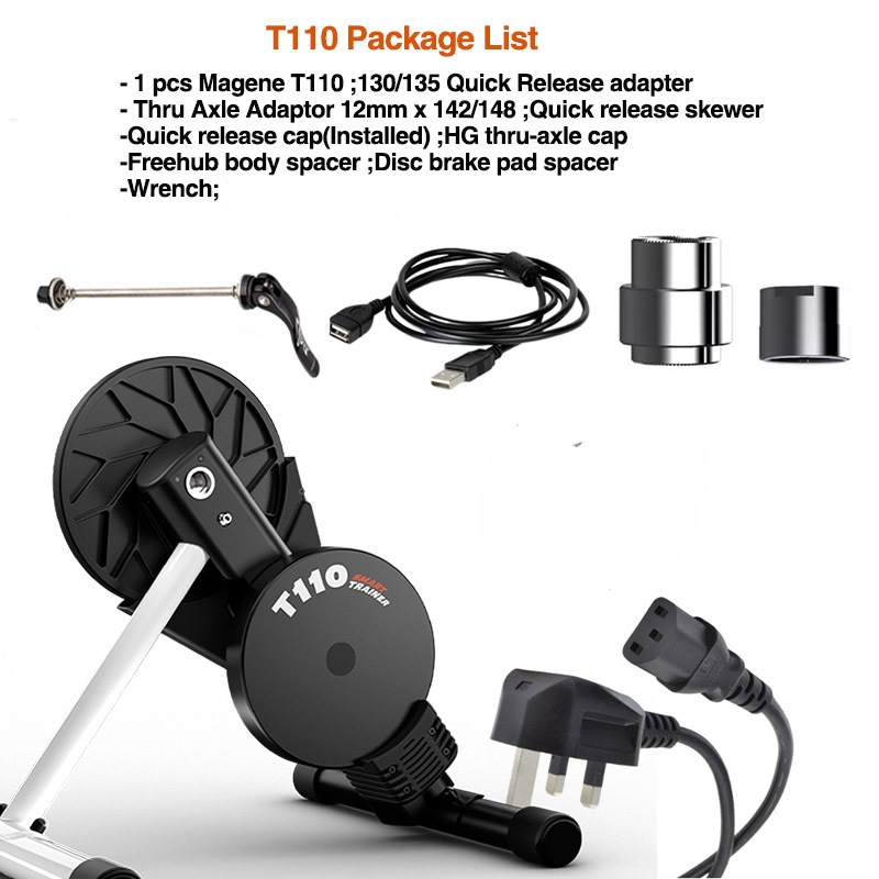 Magene T110 Smart Bike Trainer ความต้านทานแบบพับได้ไดรฟ์โดยตรง