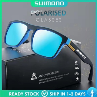 【พร้อมส่ง】Shimano แว่นตากันแดด Polarized Uv400 สําหรับขี่จักรยาน แว่นโพลาไรซ์ เดินป่า ตกปลา ตั้งแคมป์