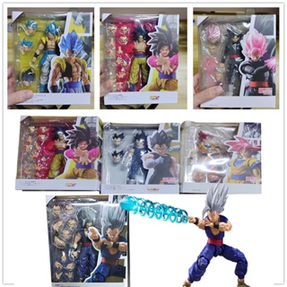 Shf ตุ๊กตาฟิกเกอร์ Dragon Ball Z Action Figure Articulado Son Goku Black Gogeta Vegeta Super Hero Saiyan SSj4