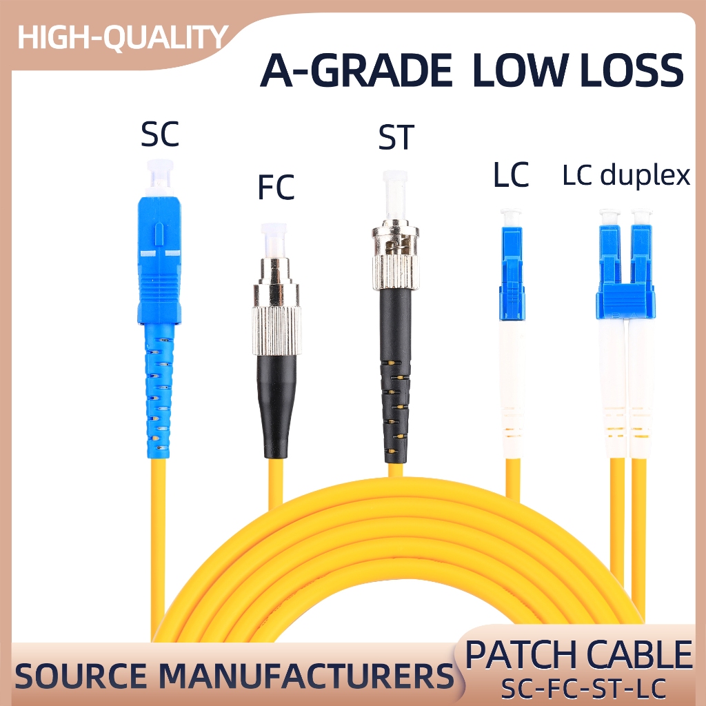 SC/UPC ถึง SC/UPC Fiber Optic Patch Cord Single Mode Single Core 3M/5M ...
