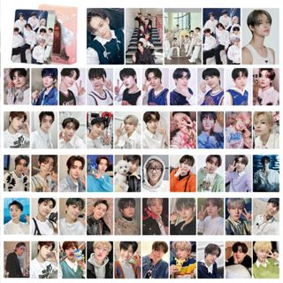 โปสการ์ดโลโม่เลเซอร์ EN-HYPEN ITZY NMIXX Kep1er STAYC Kpop สําหรับเด็ก 50 ชิ้น ต่อกล่อง EXO Felix YEONJUN hhj Hyunjin WONWOO SEHUN JUN