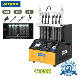 AUTOOL เครื่องมือหัวฉีดน้ํามันเชื้อเพลิง CT500 GDI EFI FEI &amp;amp; เครื่องทดสอบ หัวฉีดน้ํามันเชื้อเพลิง 6 กระบอก สําหรับรถยนต์ &amp;amp; รถจักรยานยนต์