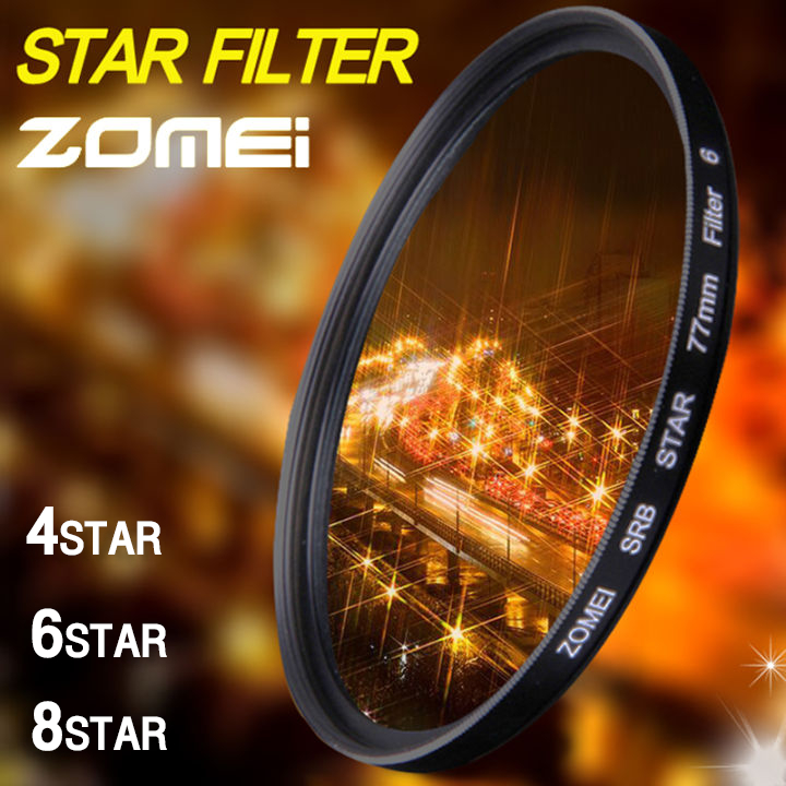 【STAR FILTER】ZOMEI series lens Star Line Star Filter lens 4/6/8 สำหรับ