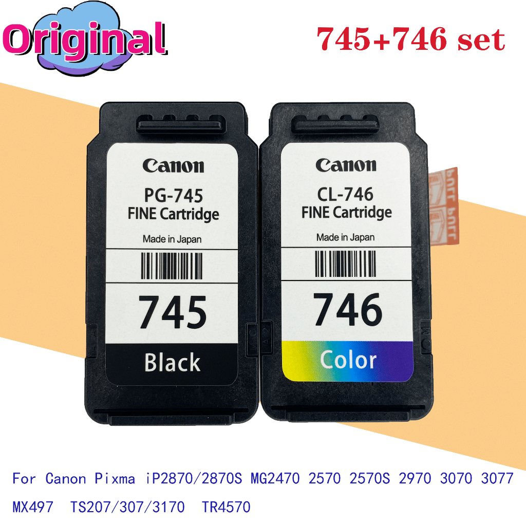 PG 745 CL 746 745 746 สําหรับ Canon PIXMA MX497 IP2870 IP2870S TS207 ...