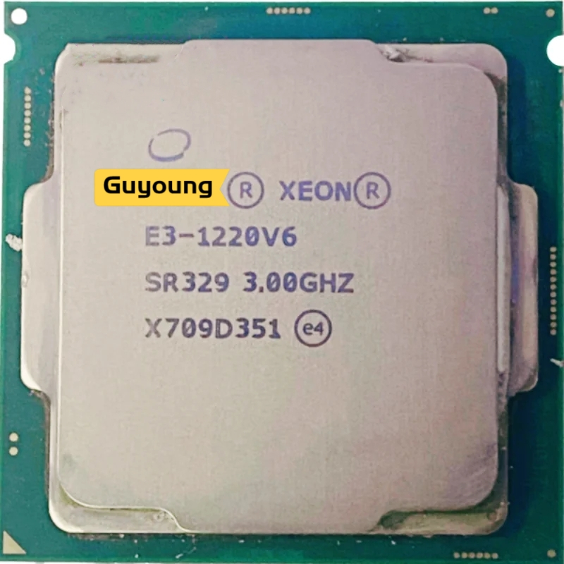 โปรเซสเซอร์ Quad-core YZX Xeon E3 1220V6 E3-1220V6 E3 1220 V6 CPU 3 ...