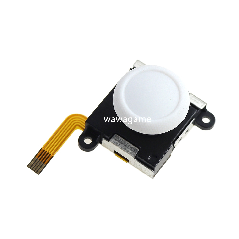 สีขาวสี Hall effect จอยสติ๊กสําหรับสวิทช์ JoyCon Controller 3D Analog