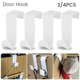 ตะขอหลังประตู 2/4pcs ตะขอเเขวนบานตู้ ที่แขวนของหลังประตู Hook for door