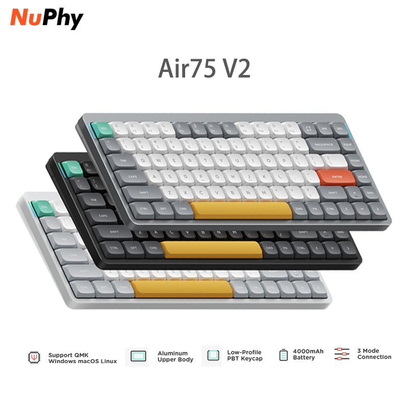 Nuphy Air75 V2 RGB Backlit Mac 