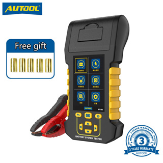 Autool BT880 เครื่องทดสอบแบตเตอรี่รถยนต์ cca: 20-2000 เครื่องพิมพ์ความร้อน ทดสอบแบตเตอรี่ ทดสอบการชาร์จ ทดสอบเริ่มต้นการทดสอบ