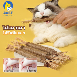 ZOEF ไม้แมวเมา มาทาทาบิ อันใหญ่ ขัดฟันแมว มาทาบิ สำหรับแมว แคทนิปญี่ปุ่น ไม้แมวเมา ไม้ขัดฟัน ก้านมาทาทาบิ ไม้แปรงฟันแมว LI0601