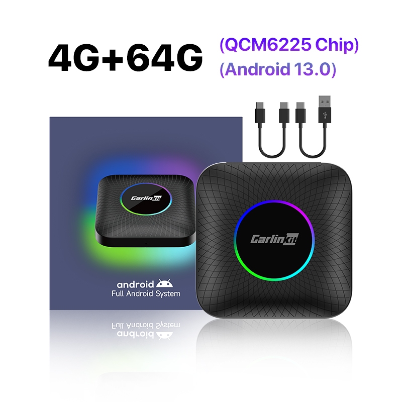 CarlinKit Android 13.0 CarPlay Ai Box QCM6225 8-Core Wireless