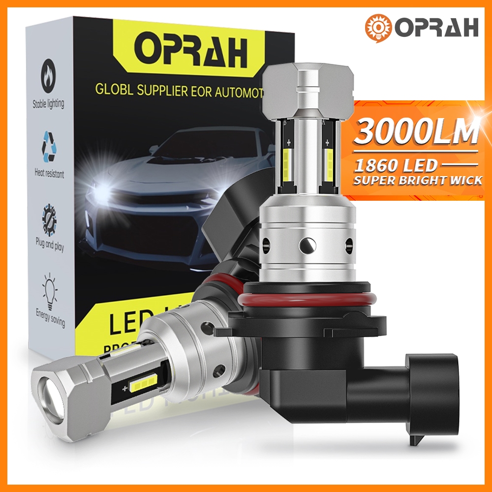 Oprah 2 ชิ้นรถ LED หมอก H11 หลอดไฟ LED HB3 HB4 รถหมอก H7 9005 9006 ...