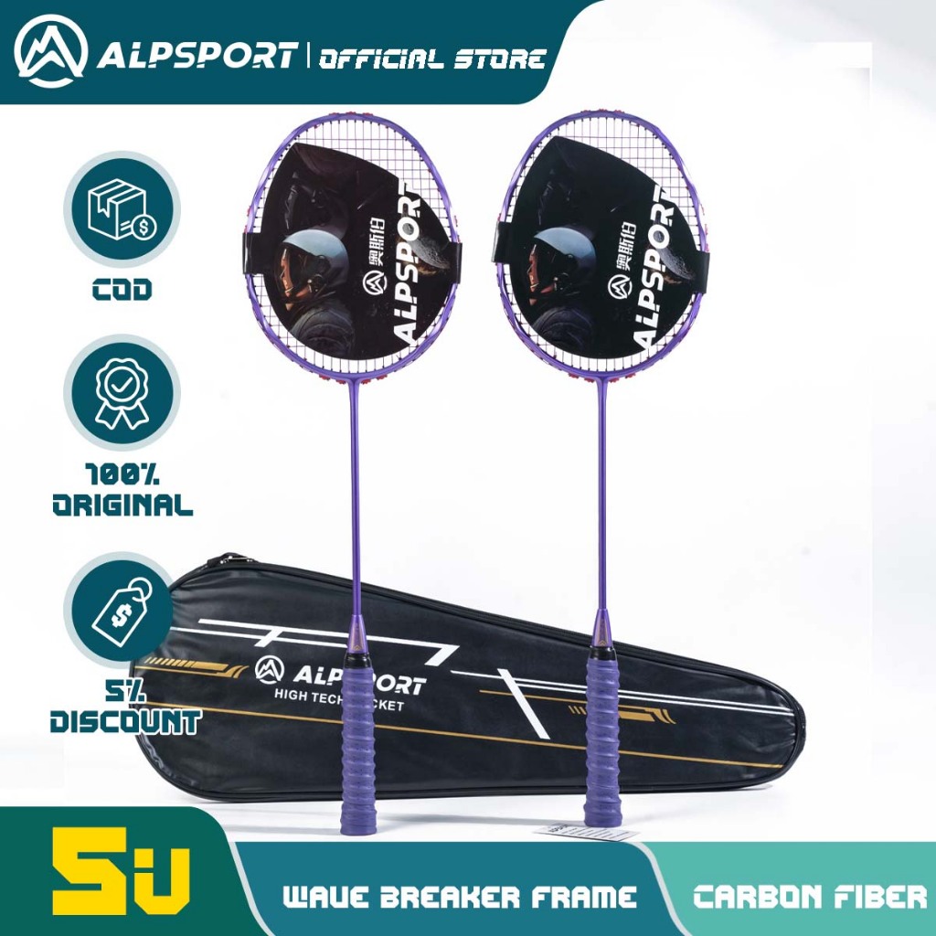ALP V5 PRO 5U 72g Ultralight G5 100% คาร์บอนไฟเบอร์ไม้แบดมินตันพร้อม ...