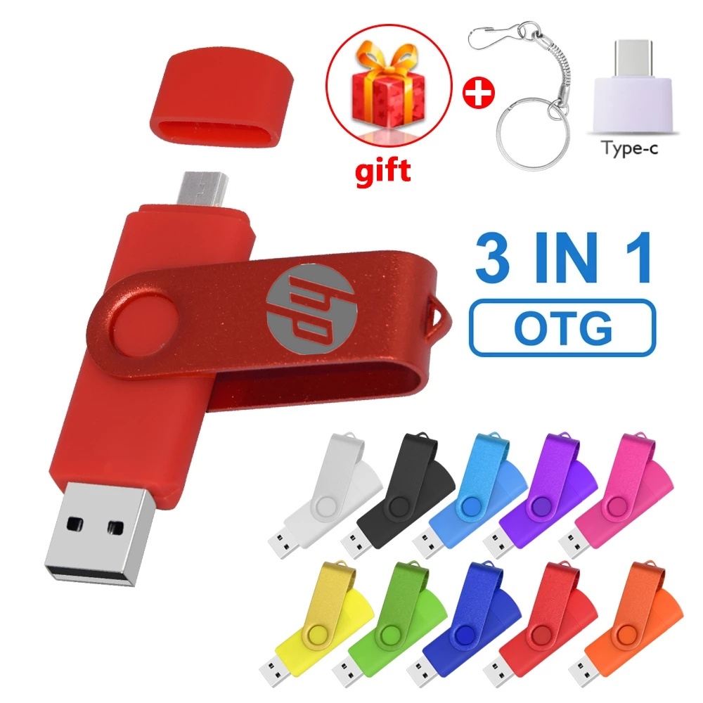 Hp Dual Use OTG Fast and Stable Storage ไดรฟ์ USB 2TB, Universal OTG ...