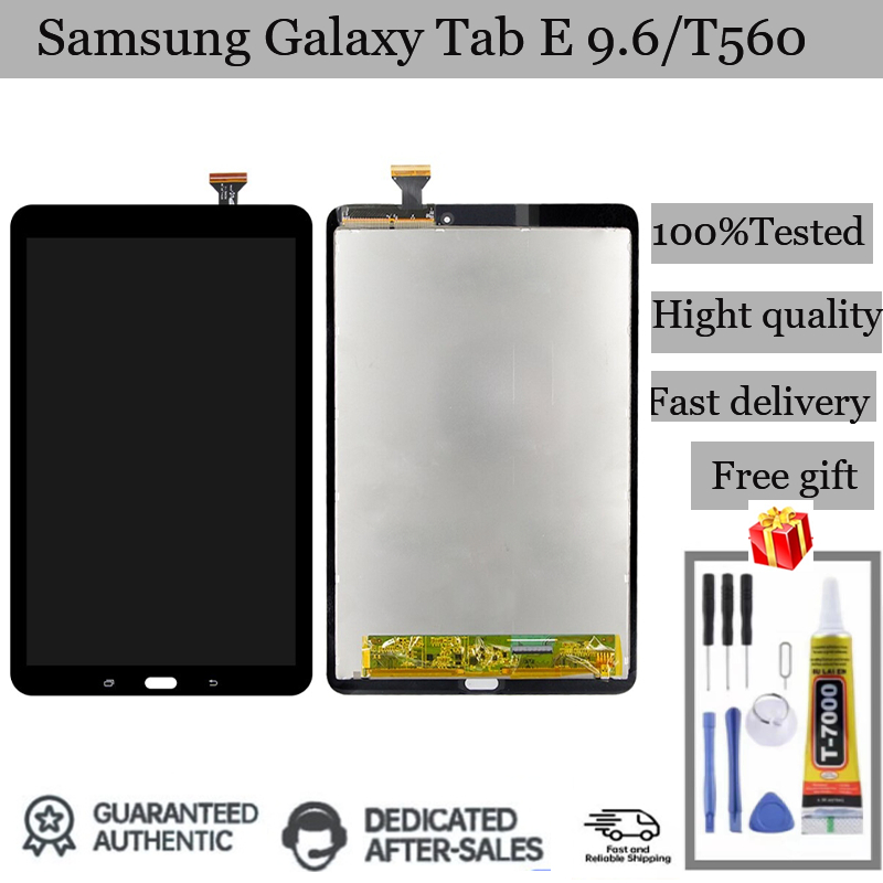 อะไหล่แผงหน้าจอสัมผัส LCD สําหรับ Samsung Galaxy Tab E 9.6 SMT560 SM