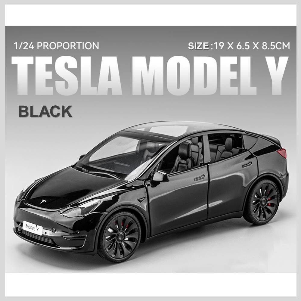 Ddk โมเดลรถยนต์ 124 Tesla Model Y Diecast โลหะ ของเล่นสําหรับเด็ก