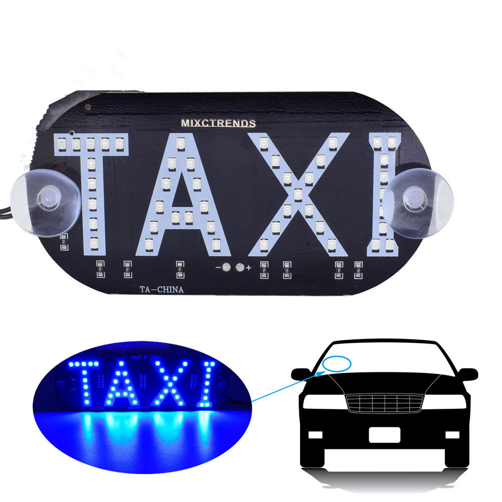 1 ชิ้น ใหม่ล่าสุด Taxi led หลอดไฟ Taxi ไฟแสดงสถานะรถว่างรถแท็กซี่กระจก ...