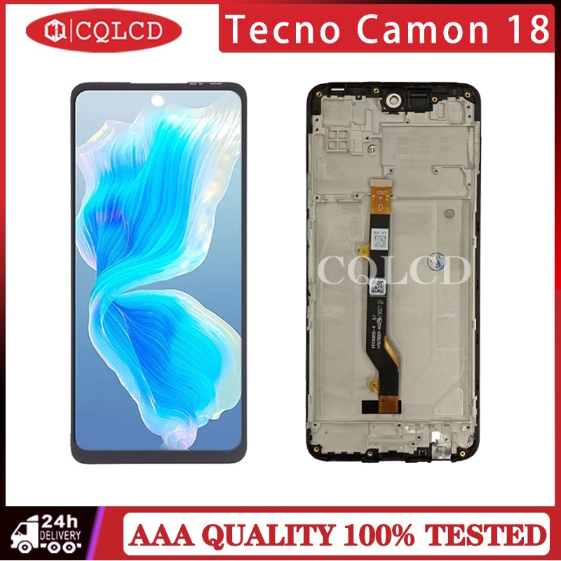 อะไหล่หน้าจอ-lcd-พร้อมกรอบ-สําหรับ-tecno-camon-18-ch6