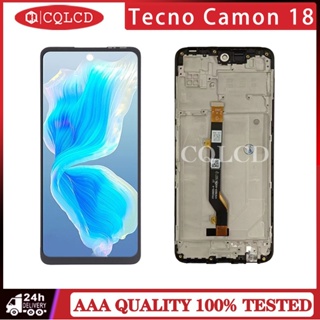 อะไหล่หน้าจอ LCD พร้อมกรอบ สําหรับ Tecno Camon 18 CH6