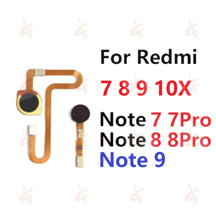 ลายนิ้วมือ แพรปุ่มโฮมสแกนนิ้ว ( Finger ) สําหรับ Redmi Note 7 8 9 Pro ...