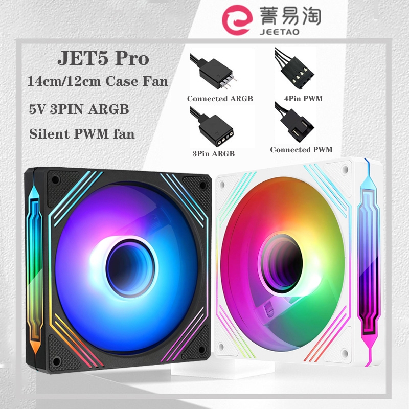 Jet5 PRO ARGB พัดลม CPU 140 มม. 120 มม. Lian Li Same Style 5V 3PIN เมน ...