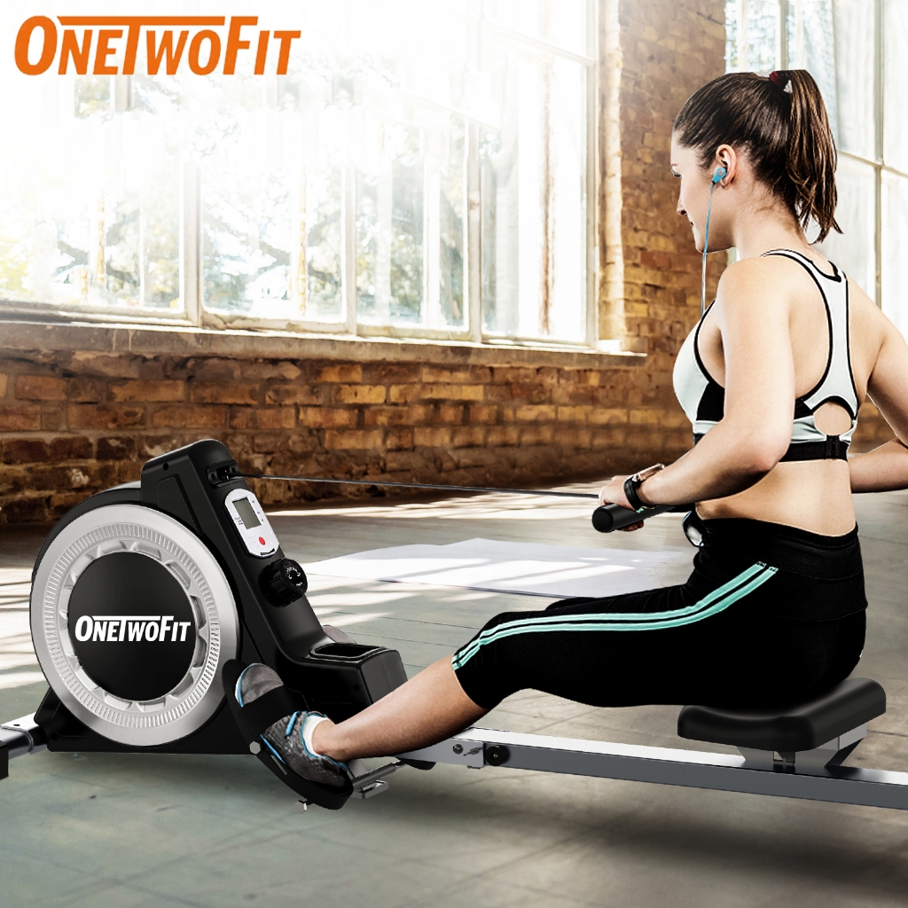 OneTwoFit Air Rowing Machine เครื่องออกกำลังกาย แบบกรรเชียงบก ปรับความ ...