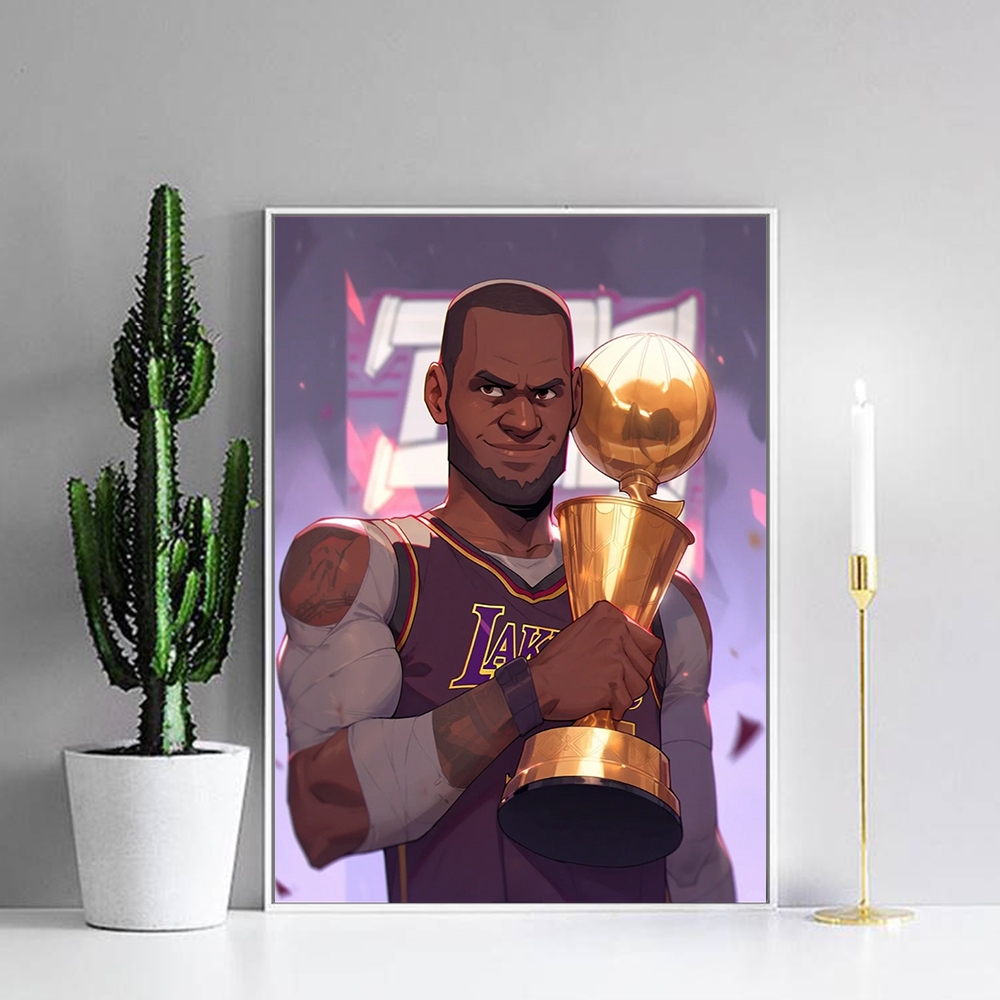 【ORFON】40×50cm /ระบายสีตามตัวเลข/เจมส์ / NBA / บาสเกตบอลดาว/ระบายสีตาม ...
