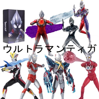 โมเดลฟิกเกอร์ Ultraman X S H Figuarts Leo Tiga Dark Zero Rabbit Form Jack Victory SHF Articulado ของเล่นสําหรับเด็ก