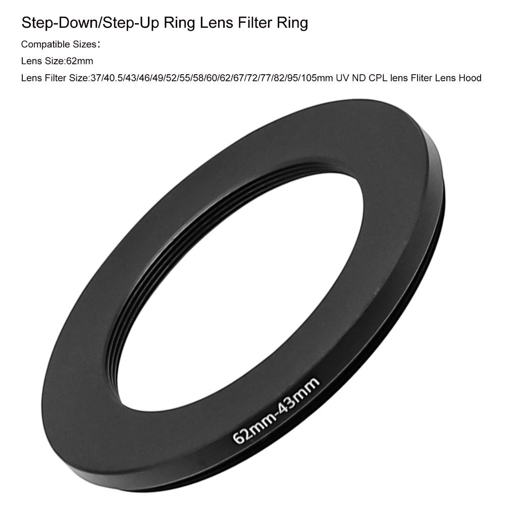 67mm To 77mm Step Up Ring Step Up Step Down Lens Filter Ring Set