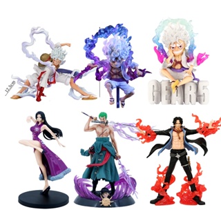 ฟิกเกอร์วันพีช ฟิกเกอร์ One Piece Action Figure Gear 5 Luffy Zoro Sanji Ace Doll Marko Hawkeye Boa Hancock Katakuri ของขวัญวันเกิด