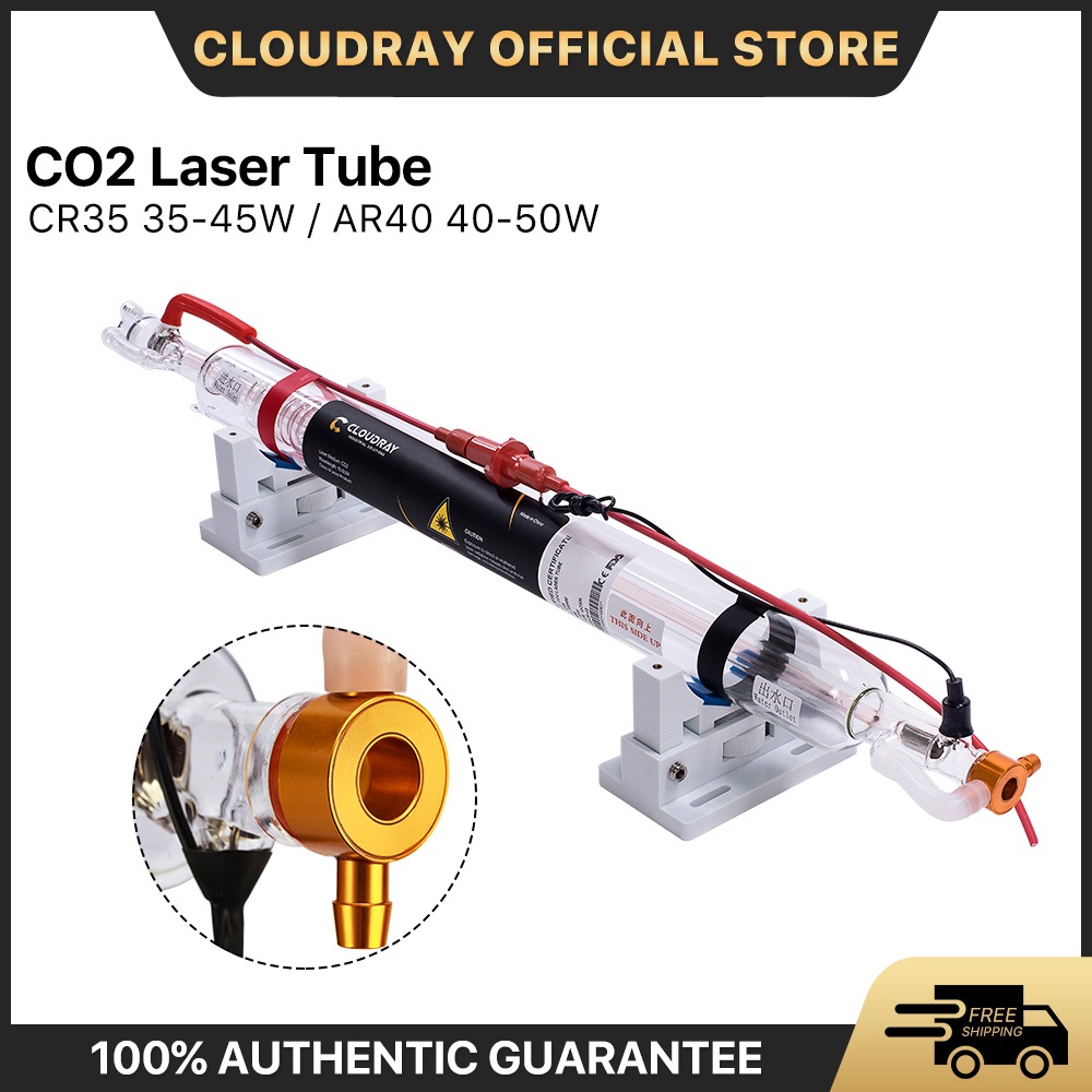 cloudray-35-45w-หลอดเลเซอร์แก้วโลหะ-co2-metal-glass-laser-tube-720mm-สําหรับเครื่องแกะสลักเลเซอร์-co2