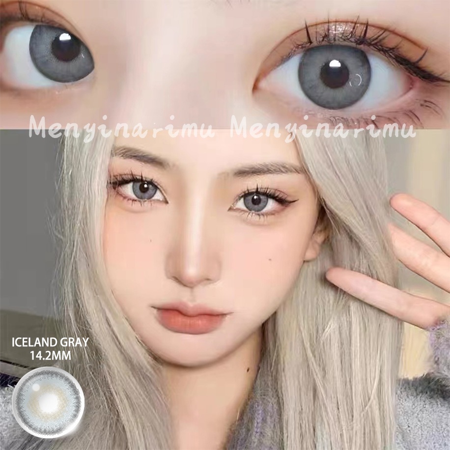 sparklegirl-คอนแทคเลนส์-iceland-brown-gray-14-2mm-ตาเกาหลี-คอนแทคเลนส์-รายปี-ขายดี