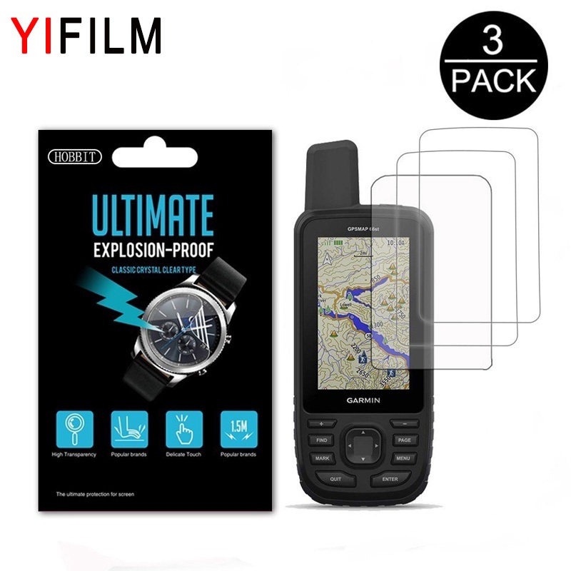 ฟิล์มกันรอยหน้าจอ LCD 3 ชิ้นสำหรับ Garmin gpsmap 66s 66st 66 Shopee
