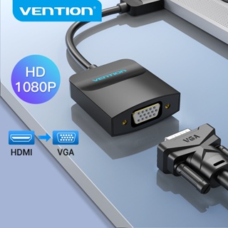 Vention อะแดปเตอร์ แปลง HDMI ตัวผู้ เป็น VGA ตัวเมีย 1080P พร้อมเสียง สำหรับ HDTV PS3 PS4 Xbox โปรเจคเตอร์ 42154