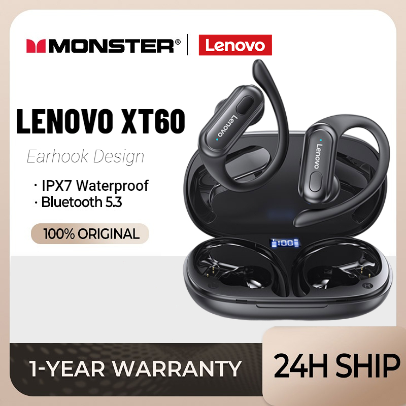 ชุดหูฟังบลูทูธไร้สาย Lenovo Thinkplus XT60 5.3 TWS HiFi คุณภาพดี พร้อม ...