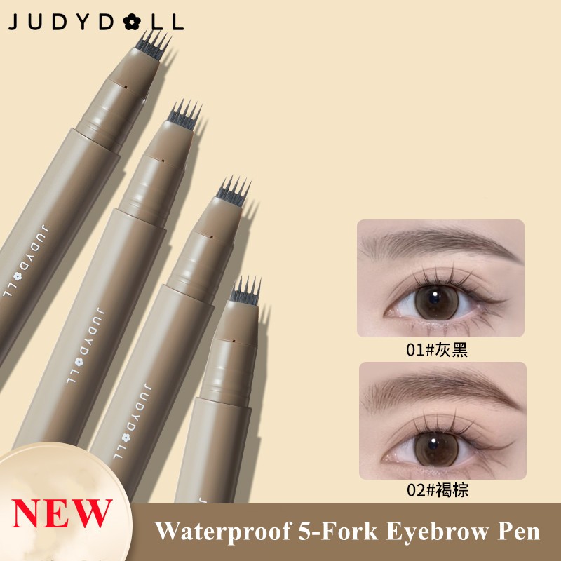 Judydoll ปากกาเขียนคิ้ว แบบน้ํา ติดทนนาน ไม่ติดขัด 5 ส้อม | Shopee Thailand