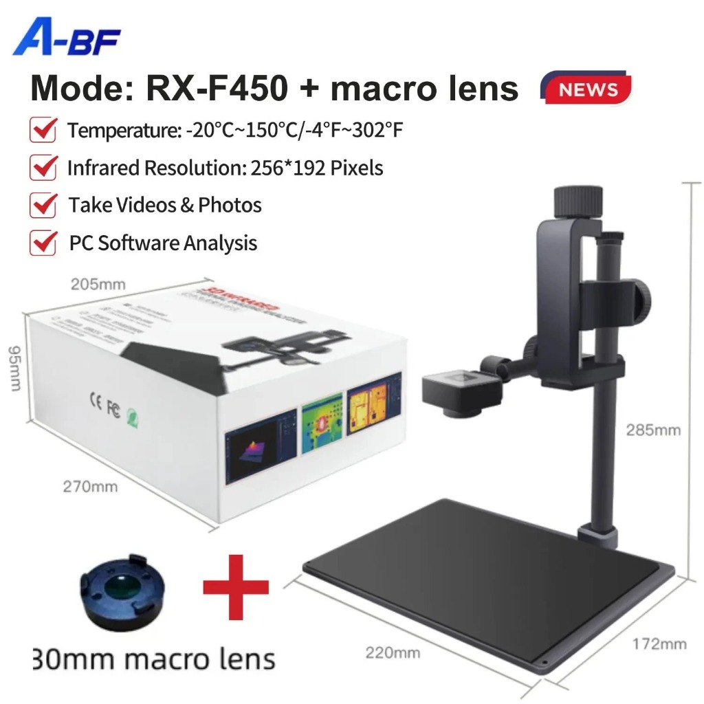 A-bf RX-F500 Qianli เครื่องวิเคราะห์ความร้อน 256*192 PCB เครื่องมือ ...