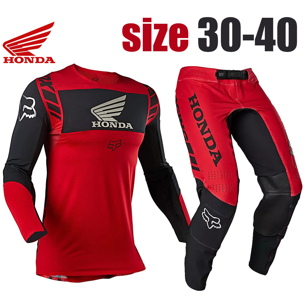 มาใหม่ ชุดแข่งรถฮอนด้า สําหรับ Mtb Motocross Riding Gear Set คุณภาพสูง ...